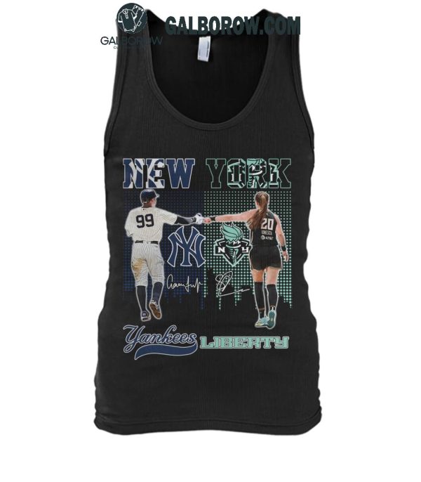 New York Yankees 2024 Aaron Judge New York Liberty Sabrina Ionescu T-Shirt