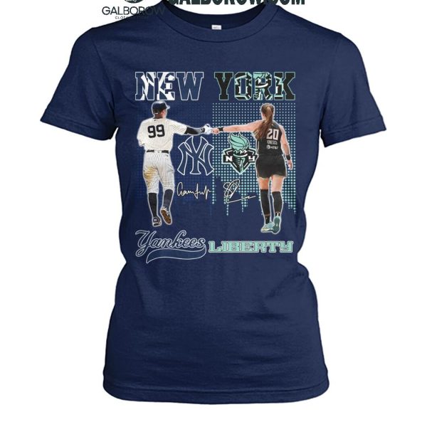 New York Yankees 2024 Aaron Judge New York Liberty Sabrina Ionescu T Shirt