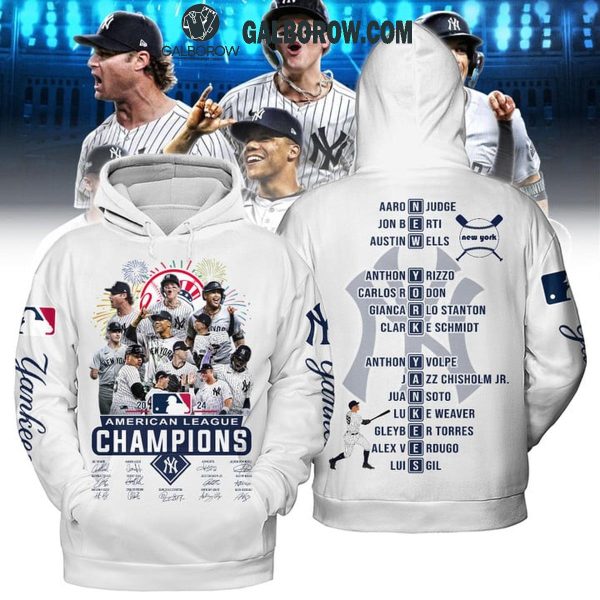 New York Yankees 2024 American League Champions Celebration Hoodie T-Shirt