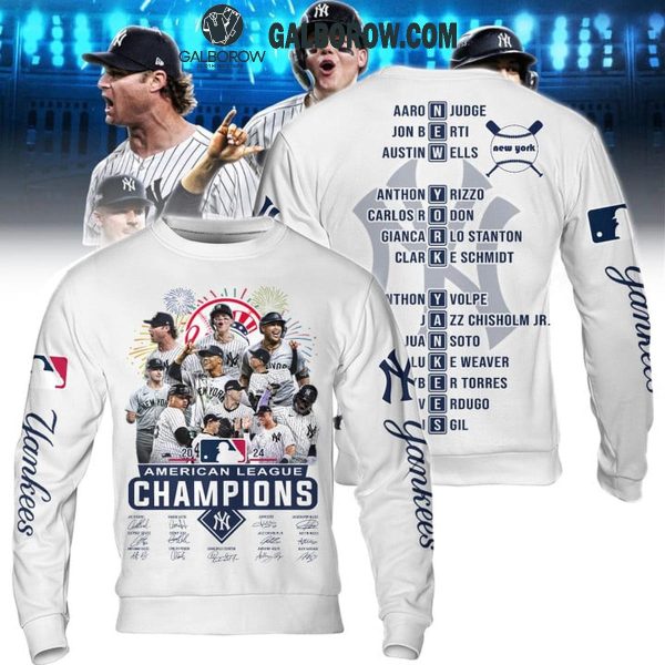 New York Yankees 2024 American League Champions Celebration Hoodie T-Shirt