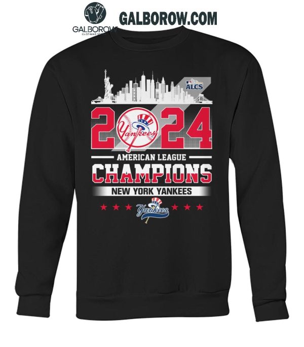 New York Yankees 2024 American League Champions New Yorkers Skyline T-Shirt