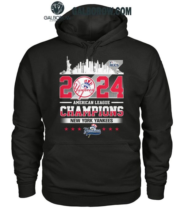 New York Yankees 2024 American League Champions New Yorkers Skyline T-Shirt