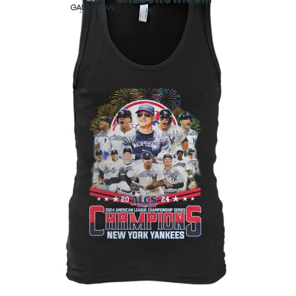 New York Yankees 2024 Yankees Celebrating American League Champs T Shirt