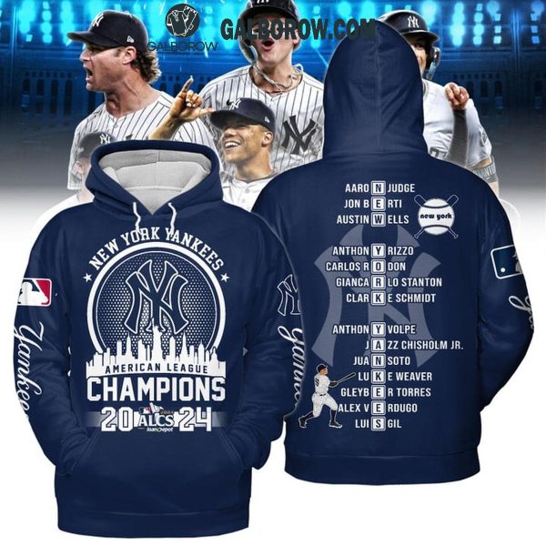 New York Yankees ALCS 2024 American League Champions Hoodie T-Shirt