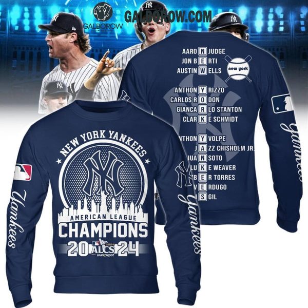 New York Yankees ALCS 2024 American League Champions Hoodie T-Shirt