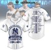 New York Yankees 2024 American League Champions Celebration Baseball Jersey