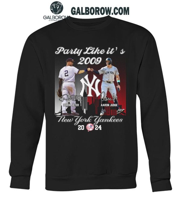 New York Yankees Derek Jeter Aaron Judge Party Like It’s 2009 T-Shirt