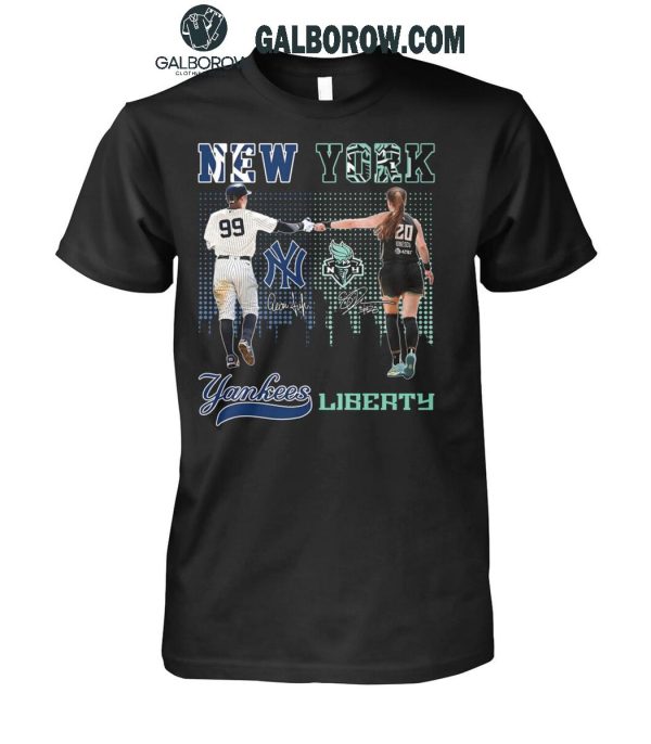 New York Yankees New York Liberty Pride Of New Yorker T-Shirt