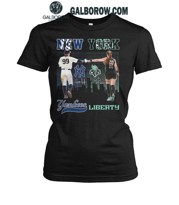 New York Yankees New York Liberty Pride Of New Yorker T-Shirt