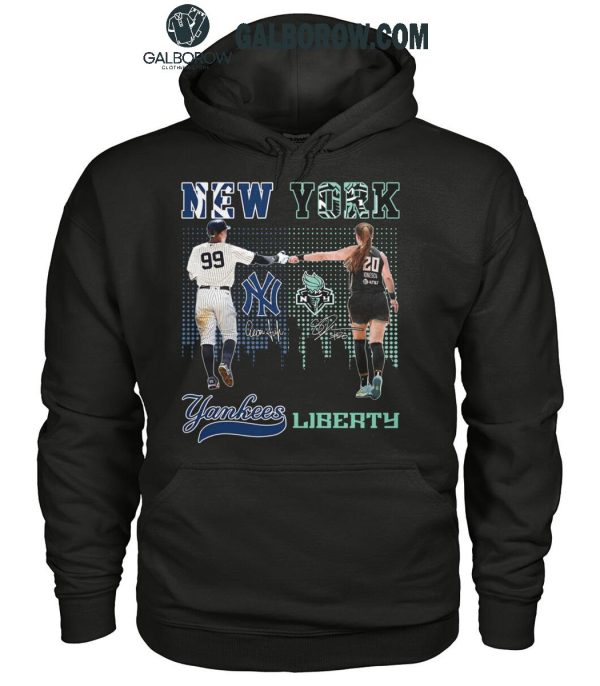 New York Yankees New York Liberty Pride Of New Yorker T-Shirt