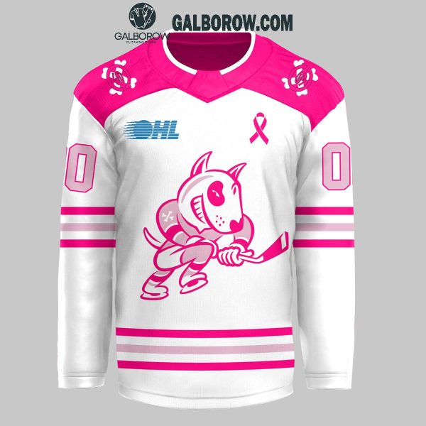 Niagara IceDogs 2024 Pink Rink Personalized Hockey Jersey