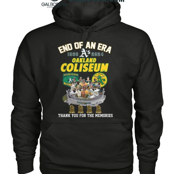 Oakland Athletics End Of An Era Thank You For The Memories T Shirt