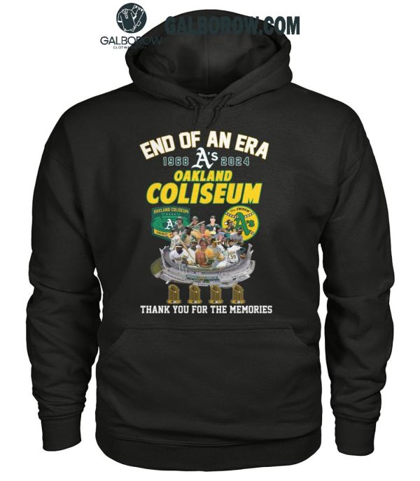 Oakland Athletics End Of An Era Thank You For The Memories T-Shirt