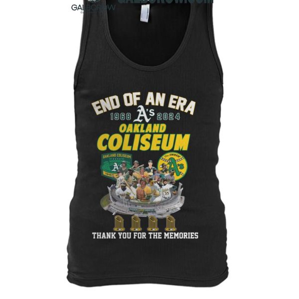 Oakland Athletics End Of An Era Thank You For The Memories T Shirt