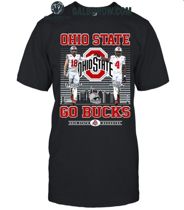 Ohio State Buckeyes Jeremiah Smith Jaylen McClain Go Bucks T-Shirt