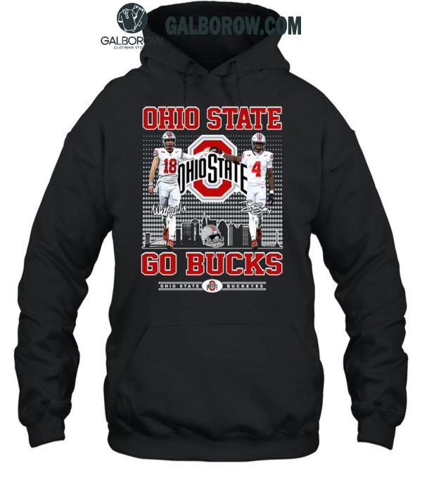 Ohio State Buckeyes Jeremiah Smith Jaylen McClain Go Bucks T-Shirt