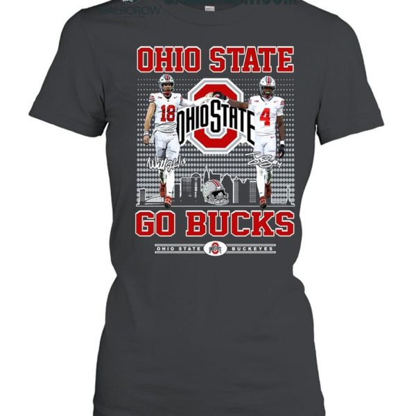 Ohio State Buckeyes Jeremiah Smith Jaylen McClain Go Bucks T Shirt