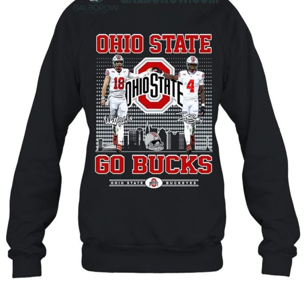 Ohio State Buckeyes Jeremiah Smith Jaylen McClain Go Bucks T Shirt