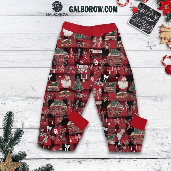 Oklahoma Sooners 2024 Merry Christmas Fleece Pajamas Set