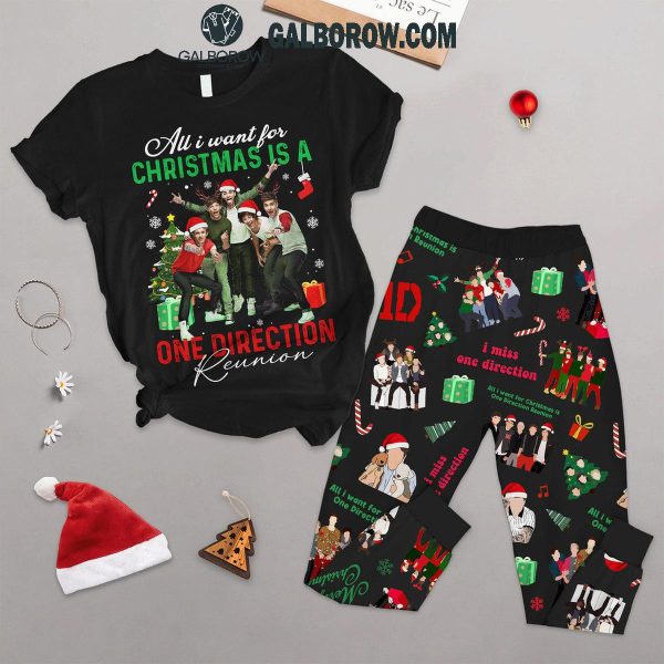 One Direction All I Want For 2024 Christmas Is A Reunion Fleece Pajamas Set