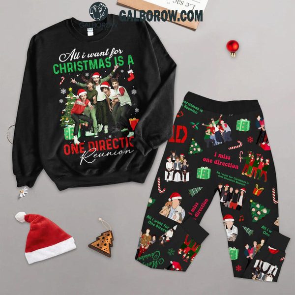 One Direction All I Want For 2024 Christmas Is A Reunion Fleece Pajamas Set