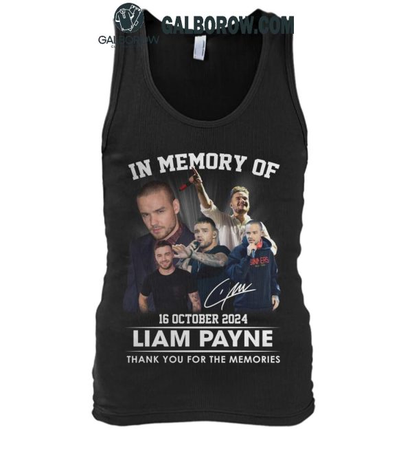 One Direction In Memory Of Liam Payne 2024 Thank You For The Memories T-Shirt