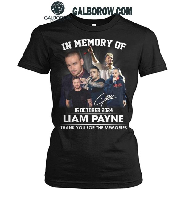 One Direction In Memory Of Liam Payne 2024 Thank You For The Memories T-Shirt