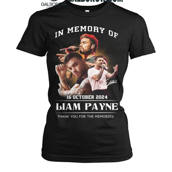 One Direction In Memory Of Liam Payne Thank You T Shirt