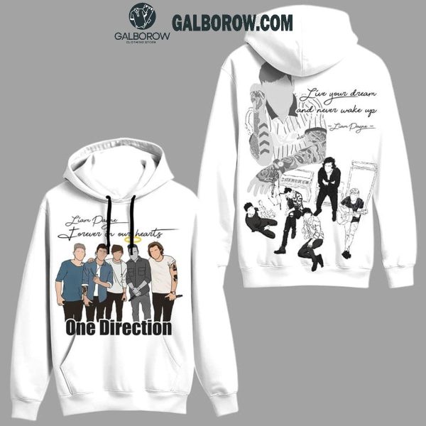 One Direction Liam Payne Forever In Our Heart White Design Hoodie T-Shirt