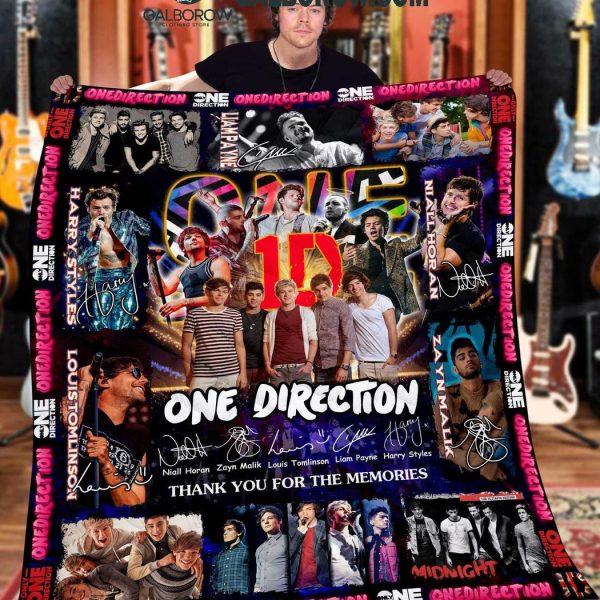 One Direction Thank You For The Memories All Member Fleece Blanket Quilt