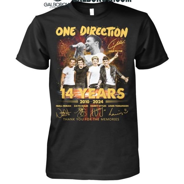 One Direction Thank You For The Memories Of 14 Years T-Shirt