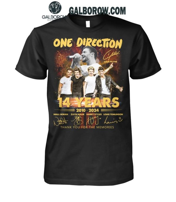 One Direction Thank You For The Memories Of 14 Years T-Shirt