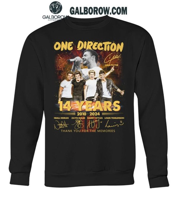 One Direction Thank You For The Memories Of 14 Years T-Shirt