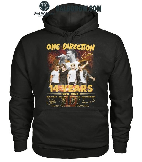 One Direction Thank You For The Memories Of 14 Years T-Shirt