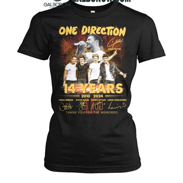 One Direction Thank You For The Memories Of 14 Years T Shirt