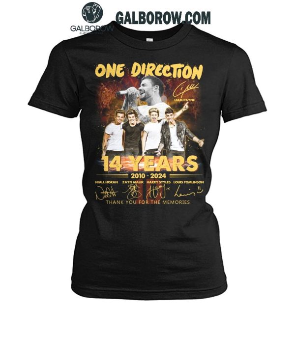 One Direction Thank You For The Memories Of 14 Years T-Shirt