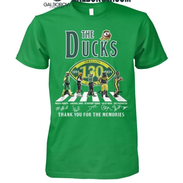 Oregon Ducks Thank You For 130 Years Of The Ducks Legends T-Shirt