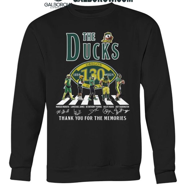 Oregon Ducks Thank You For 130 Years Of The Ducks Legends T Shirt