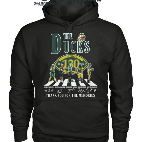 Oregon Ducks Thank You For 130 Years Of The Ducks Legends T Shirt