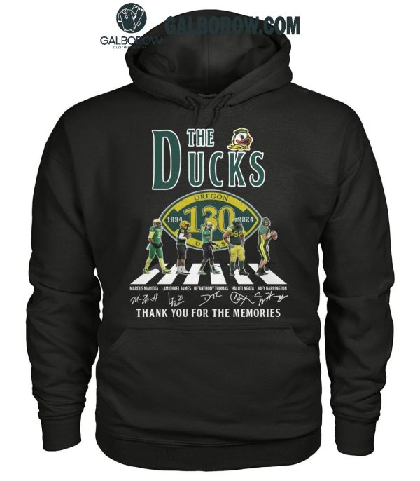 Oregon Ducks Thank You For 130 Years Of The Ducks Legends T-Shirt