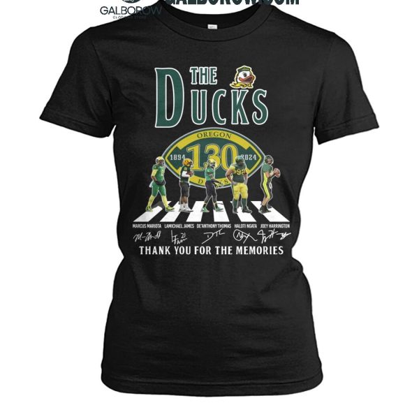 Oregon Ducks Thank You For 130 Years Of The Ducks Legends T Shirt