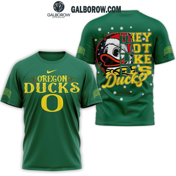 Oregon Ducks They Not Like Us Christmas Ducks Hoodie T-Shirt