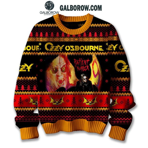 Ozzy Osbourne Patient Number 9 Rock And Roll Madman Ugly Sweater