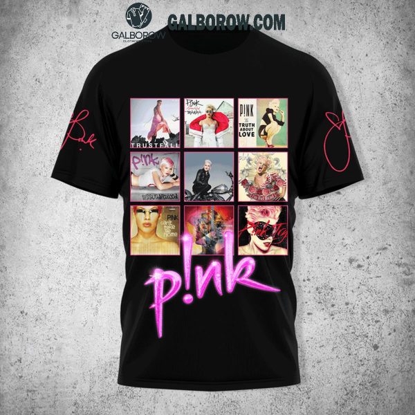 Pink Out In October We Wear Pink Fight Breast Cancer Black Hoodie T-Shirt