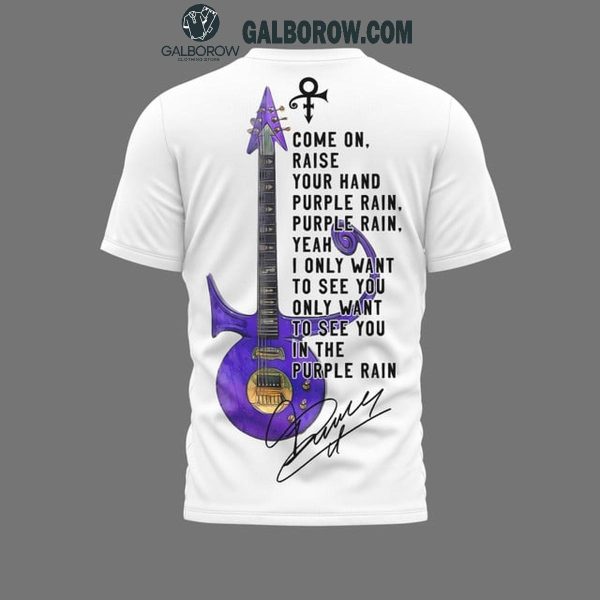 Prince Come On Raise Your Hand Purple Rain Hoodie T-Shirt