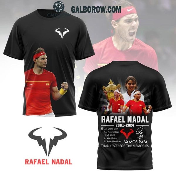 Rafael Nadal Vamos Rafa Thank You For 23 Years From 2001 To 2024 Hoodie T-Shirt