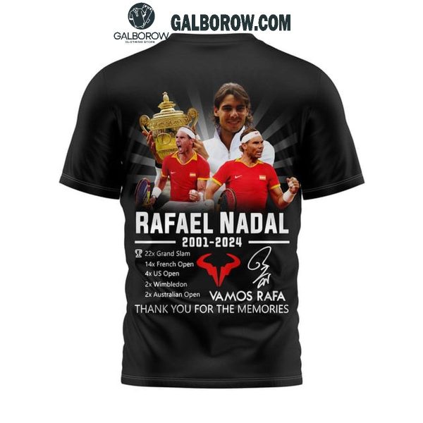 Rafael Nadal Vamos Rafa Thank You For 23 Years From 2001 To 2024 Hoodie T-Shirt