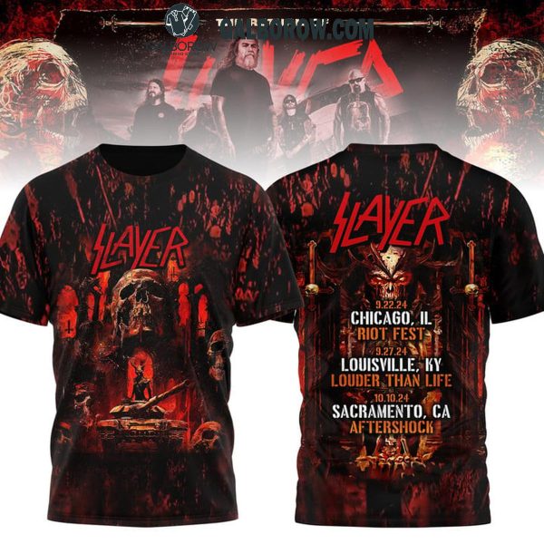 Slayer Riot Fest Louder Than Life Concerts Hoodie T-Shirt