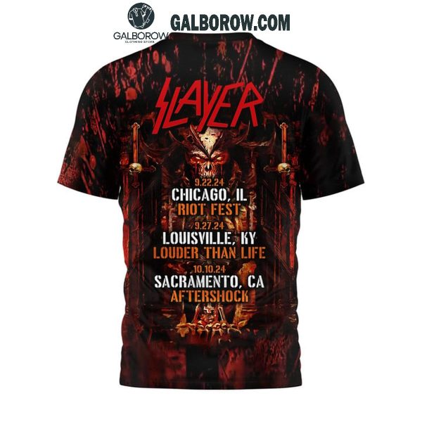 Slayer Riot Fest Louder Than Life Concerts Hoodie T-Shirt