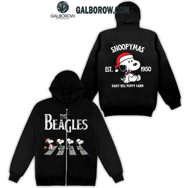 Snoopy The Beagles Snoopymas Est 1950 Merry Christmas Hoodie T-Shirt